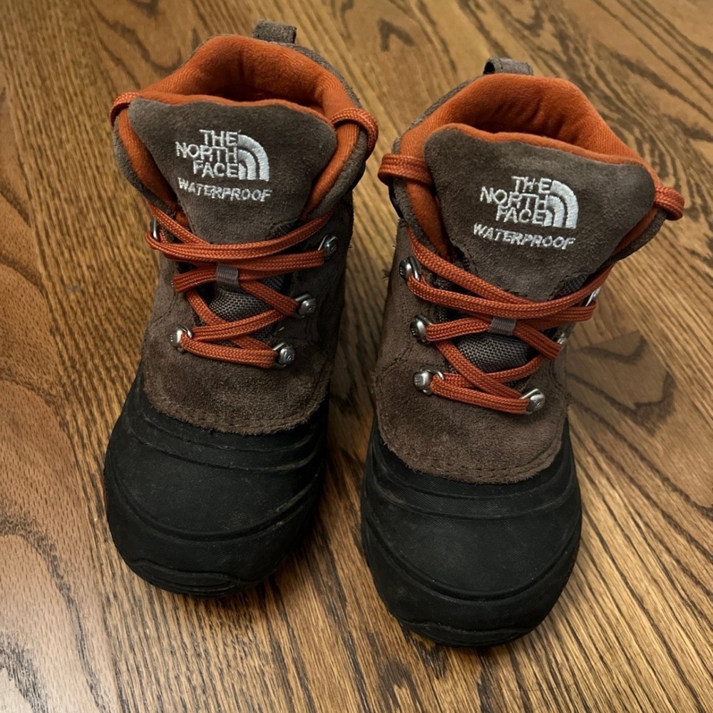 The North Face waterproof boots toddler size 12